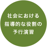 社会における指導的な役割の予行演習